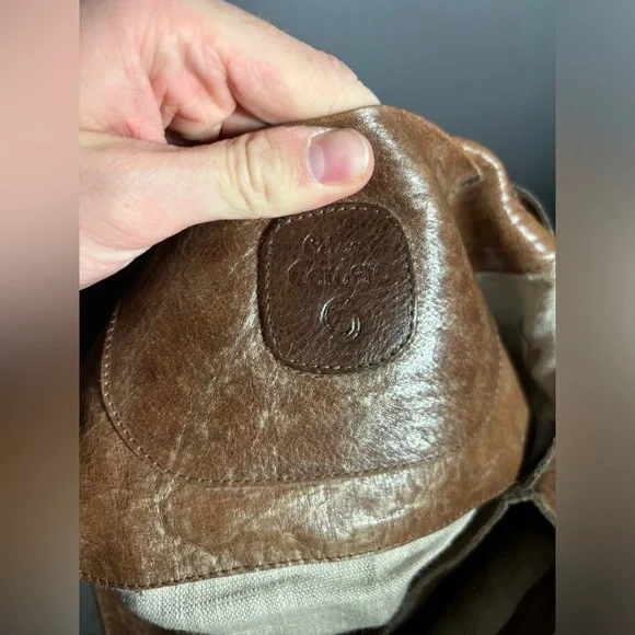 Calleen Cordero Studded Distressed Leather Tote Bag - Picture 7 of 7